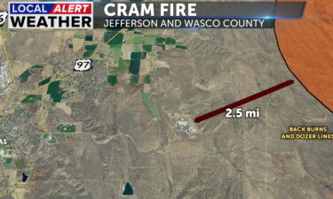 Cram Fire distance from Deer Ridge
