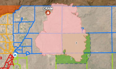 Cram Fire evacuation zones 7-25-2