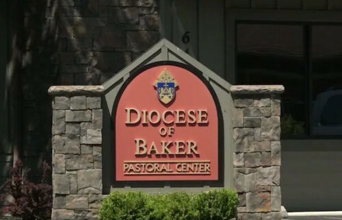 Catholic Diocese of Baker sign