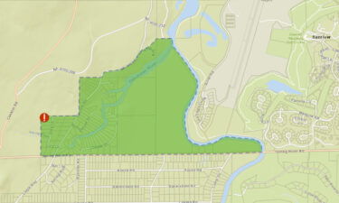 Gina Fire Level 1 BE READY evacuation notice map