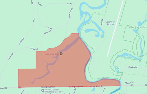 Gina Fire evacuation map Level 2