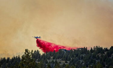 Highland Fire small plane retardant drop Dennis Potter