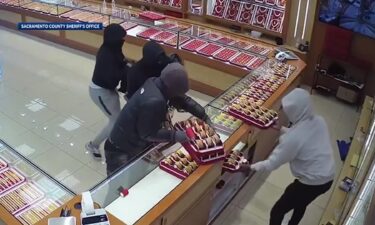 A search is on for a group of people who robbed $1 million worth of items from a jewelry store