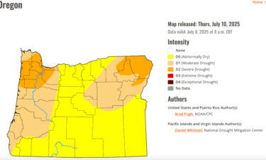 Oregon drought monitor July 10