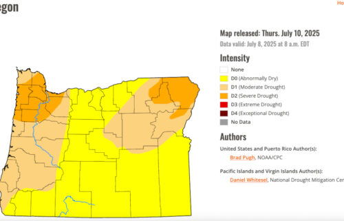 Oregon drought monitor July 10