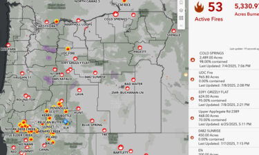 Oregon wildfires state dashboard 7-8