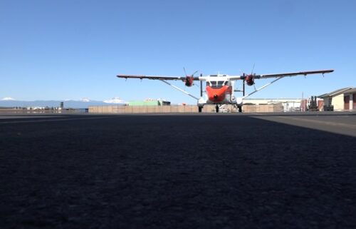 Redmond Smokejumpers plane at the Redmond Air Base