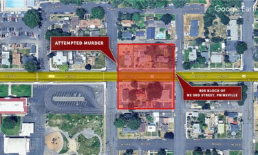 Prineville attempted murder map