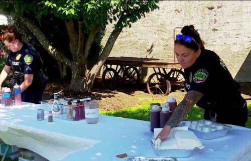 Local police are partnering on a fundraiser to help raise money to build a dream playset for Angie