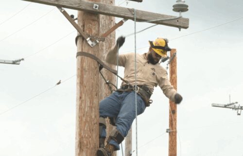 Nathan Edwards is an Nashville Electric Service Lineman.
