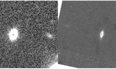 The fossil galaxy KiDS J0842+0059 was observed with the VLT Survey Telescope (left)