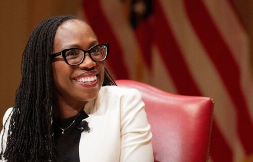 Supreme Court Justice Ketanji Brown Jackson speaks to the 2025 Supreme Court Fellows Program at the Library of Congress in Washington