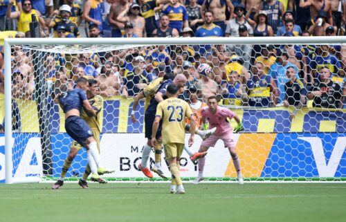 Gray scoring Auckland City's sole goal of the tournament.