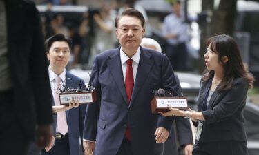 Former South Korean President Yoon Suk Yeol arrives at the Seoul Central District Court on July 9