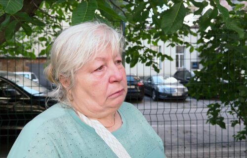 Nadiya Voitsehivkya's brother in law was injured in the Russian attack on Kyiv on Thursday. She said he was taken to the hospital with cuts and broken ribs after getting crushed by debris.
