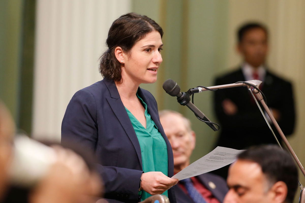 <i>Rich Pedroncelli/AP via CNN Newsource</i><br/>California Assemblywoman Rebecca Bauer-Kahan introduced a bill this year that would mandate coverage for menopause evaluation and treatment options. She said the bill was born out of her own experience of having perimenopausal symptoms and being dismissed when she asked her doctors for care.
