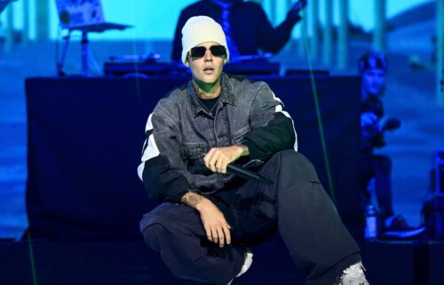 Justin Bieber performs on stage at London's O2 Arena on December 11