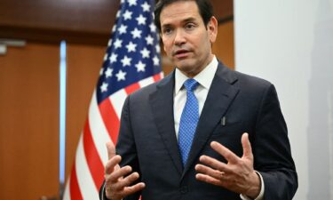 Secretary of State Marco Rubio gives a media briefing during the ASEAN Foreign Ministers' Meeting in Kuala Lumpur