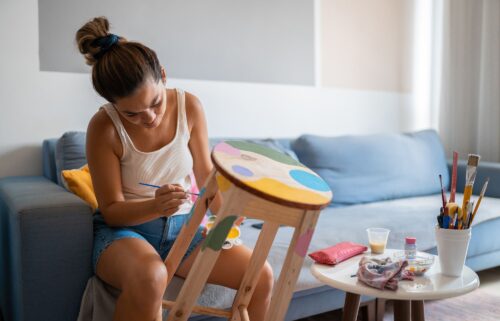 Revamping old furniture isn't just eco-friendly — it also gives your space personality.