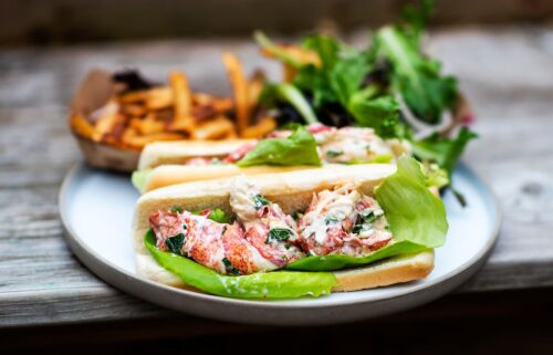 Canada's maritime provinces are famous for their fresh lobster rolls.