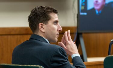 Bryan Kohberger listens to arguments during a hearing in October 2023