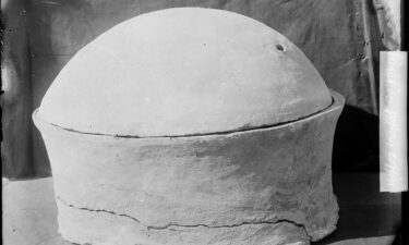 A pottery vessel containing the man's remains was discovered in 1902.
