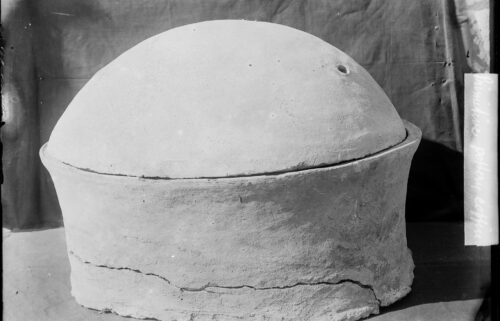 A pottery vessel containing the man's remains was discovered in 1902.