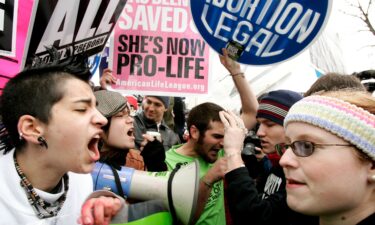 Pro abortion rights activists