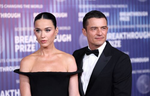 US singer Katy Perry (L) and British actor Orlando Bloom were together for nine years.