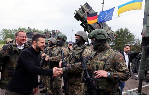 President Volodymyr Zelensky finds out about the training of Ukrainian soldiers on the Patriot anti-aircraft missile system at an undisclosed location in Germany