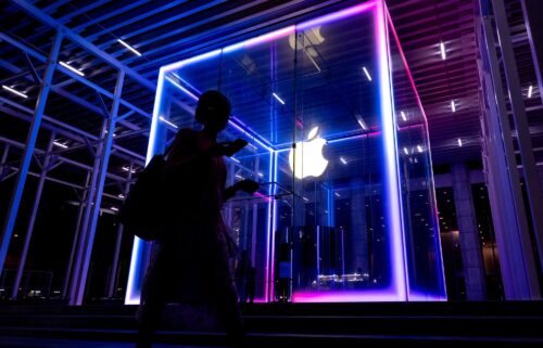 The Apple Store on 5th Avenue is pictured in Manhattan