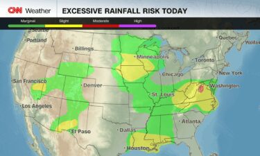 Risks of flooding rain are in place Friday for many portions of the US.