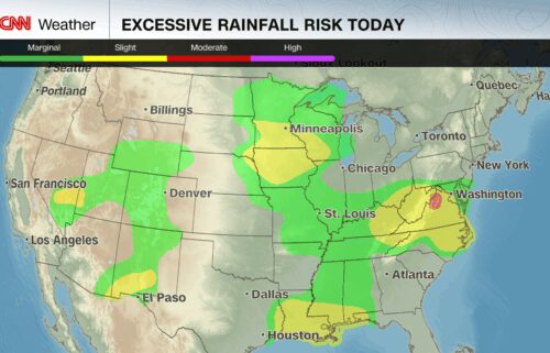 Risks of flooding rain are in place Friday for many portions of the US.