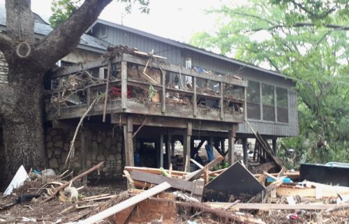 Betty Matteson's home destroyed by the Texas floods.