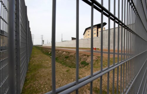 A view inside the Corbas prison near Lyon