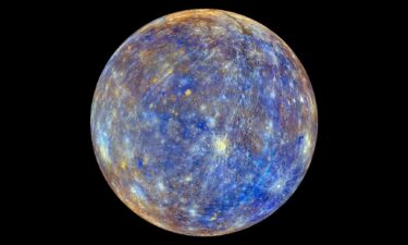 A view of Mercury produced using images from MESSENGER's primary mission.