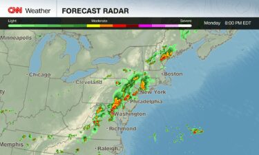 Rainfall totals could reach 2 to 4 inches in Monday afternoon and evening’s storms