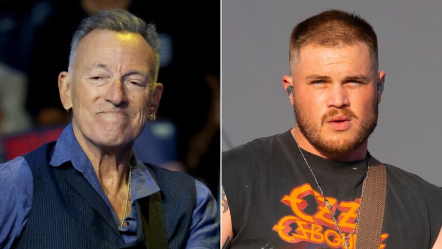 Bruce Springsteen made a surprise appearance at a Zach Bryan concert