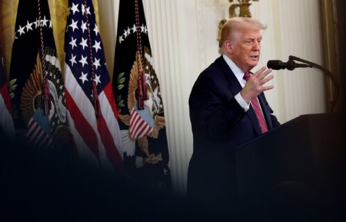 President Donald Trump delivers remarks during a signing ceremony for the “GENIUS Act” in the East Room of the White House July 18.