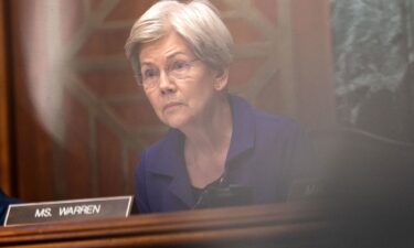 Sen. Elizabeth Warren speaks during a Senate Committee on Banking
