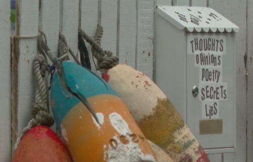 A woman is giving her neighbors in Boston a chance to connect with others through a "not mail" box outside of her home.