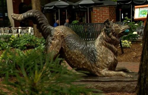 A bronze statue in Spartanburg