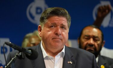 Illinois Governor JB Pritzker speaks during a news conference in Chicago on August 5.