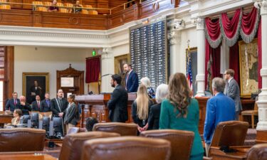 Texas House Speaker Dustin Burrows is pictured at the State Capitol on August 8 in Austin.