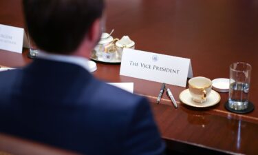 Vance during a cabinet meeting at the White House in Washington