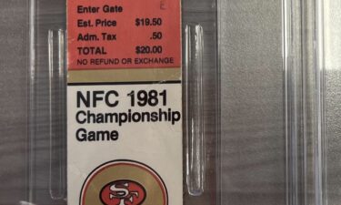 Brady attended the 1981 NFC Championship game as a young fan. Ryan gifted this ticket to Brady.