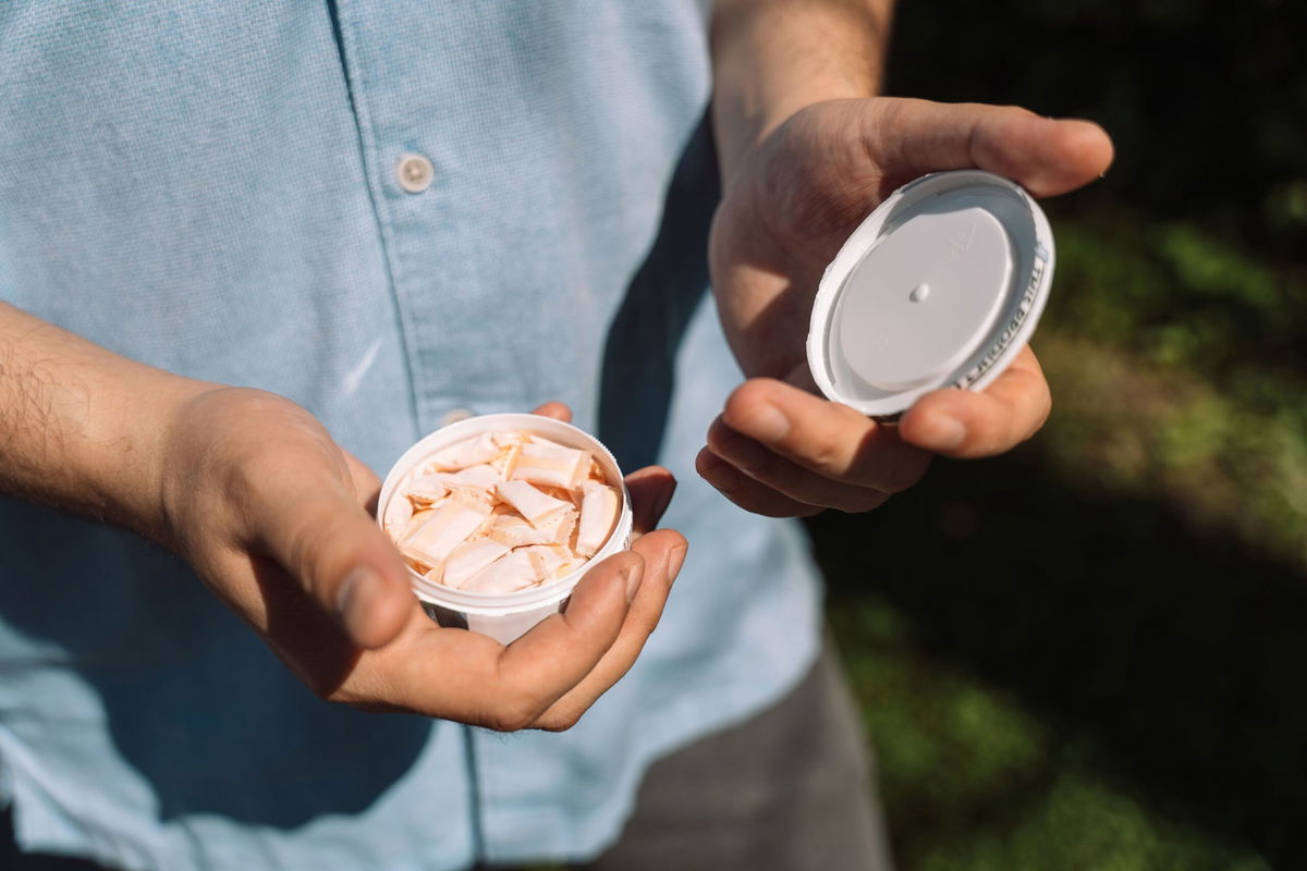 <i>Anastassiya Bezhekeneva/Moment RF/Getty Images via CNN Newsource</i><br/>The concentrated nicotine in nicotine pouches can be dangerous for young children