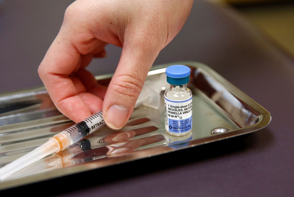 <i>Lindsey Wasson/Reuters/File via CNN Newsource</i><br/>The measles-mumps-rubella (MMR) vaccine has been approved in the US since 1971.