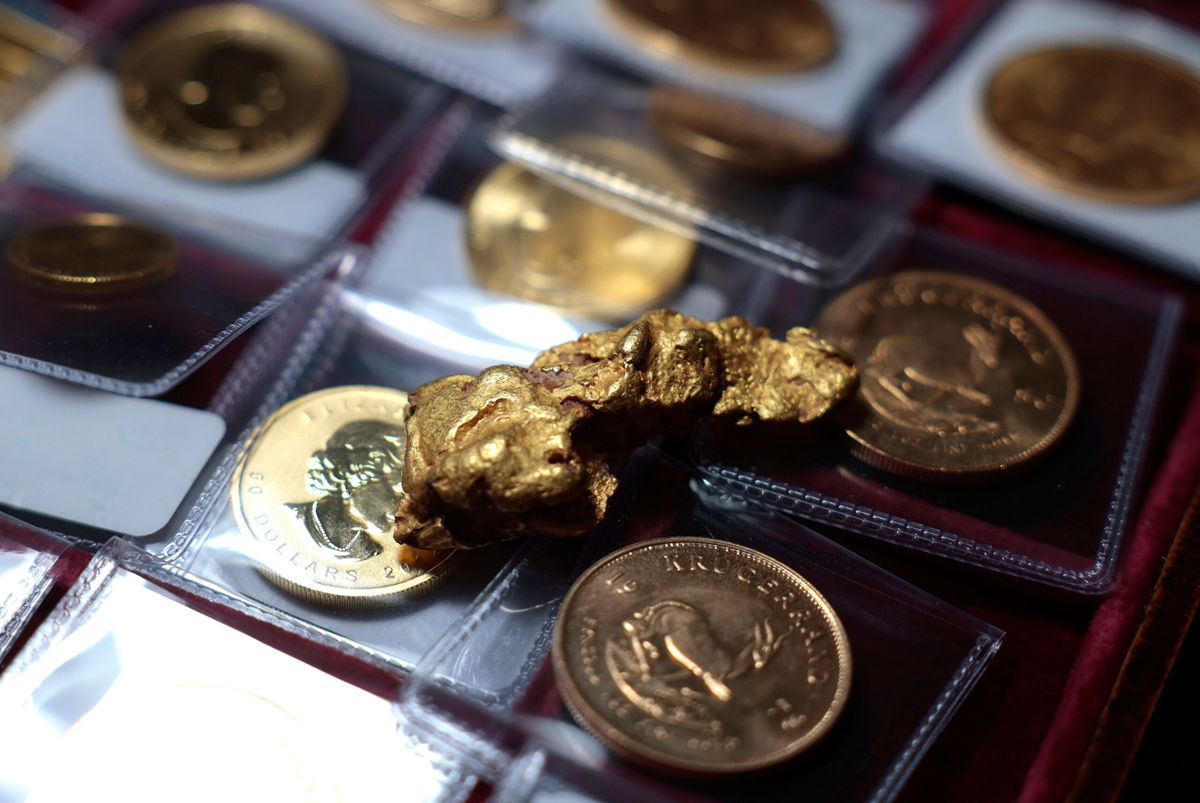 <i>Justin Sullivan/Getty Images via CNN Newsource</i><br/>Gold spiked beyond $4