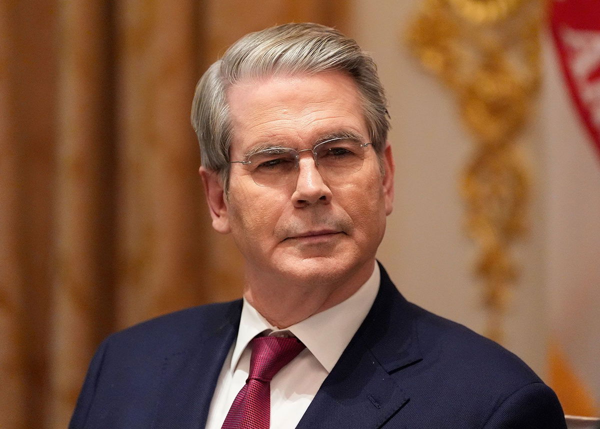 <i>Alex Brandon/AP/File via CNN Newsource</i><br/>Treasury Secretary Scott Bessent in the Cabinet Room of the White House on October 17.